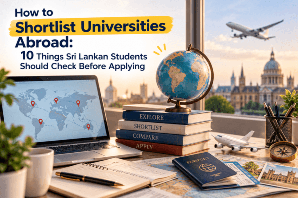 How to Shortlist Universities Abroad: 10 Things Sri Lankan Students Should Check Before Applying
